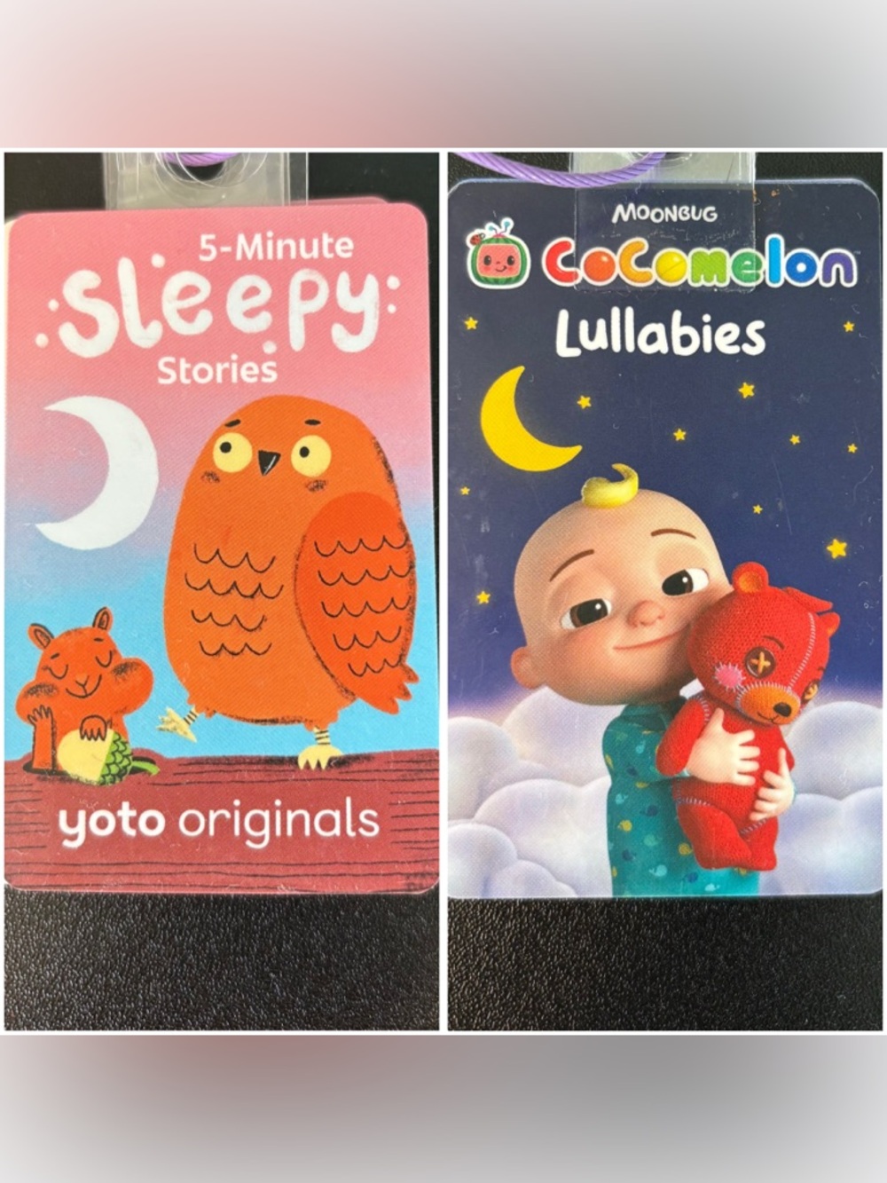 Set of two Yoto cards